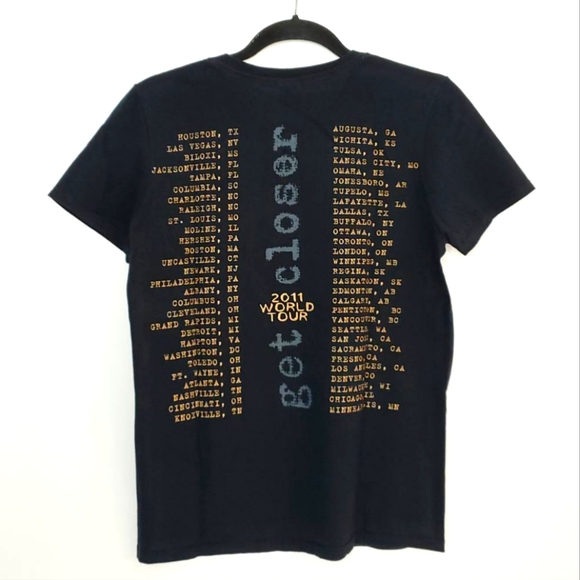 Keith Urban Get Closer 2011 World Tour Concert T-Shirt Black Size S - Picture 2 of 3